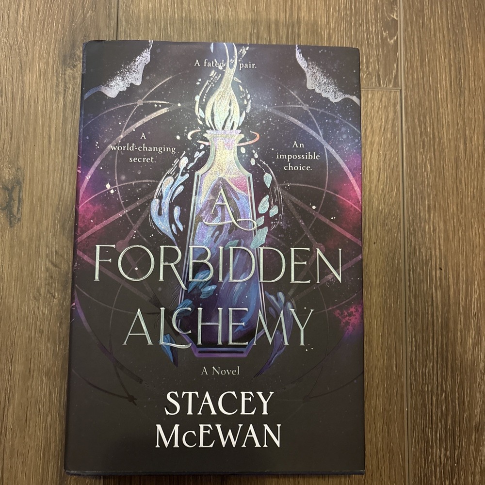 A Forbidden Alchemy Stacey McEwan OOP Deluxe Hardcover Sprayed Edges Romantasy